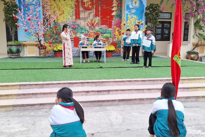 TRƯỜNG TIỂU HỌC NAM ĐIỀN SINH HOẠT DƯỚI CỜ TUẦN 21– NÂNG CAO Ý THỨC KỶ LUẬT VÀ CHĂM SÓC SỨC KHỎE HỌC ĐƯỜNG