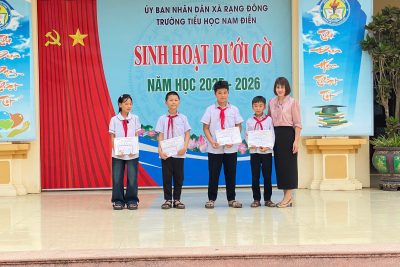 NGÀY HỘI THỂ DỤC THỂ THAO NGÀNH GIÁO DỤC TỈNH NINH BÌNH – DẤU ẤN NỔI BẬT CỦA HỌC SINH TRƯỜNG TIỂU HỌC NAM ĐIỀN