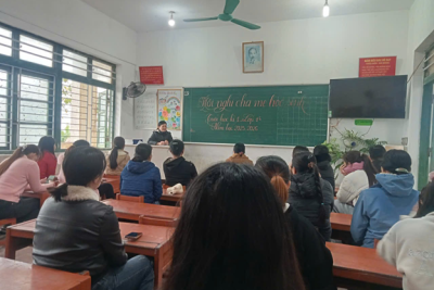 TRƯỜNG TIỂU HỌC NAM ĐIỀN TỔ CHỨC HỌP CHA MẸ HỌC SINH CUỐI HỌC KỲ I NĂM HỌC 2025 – 2026